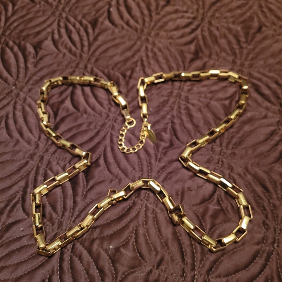 Coldwater Creek Women's Goldtone Rectangle Link 37 in. Necklace + 3 in. Extender - Picture 7 of 7